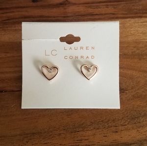 3 FOR $15!!! NEW LC stud heart earrings